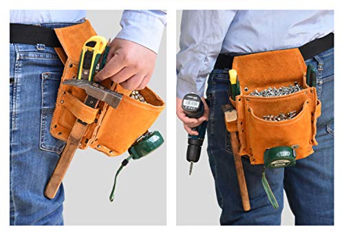 Bolsa herramientas Organizadores cuero pouch tool bag carpintero