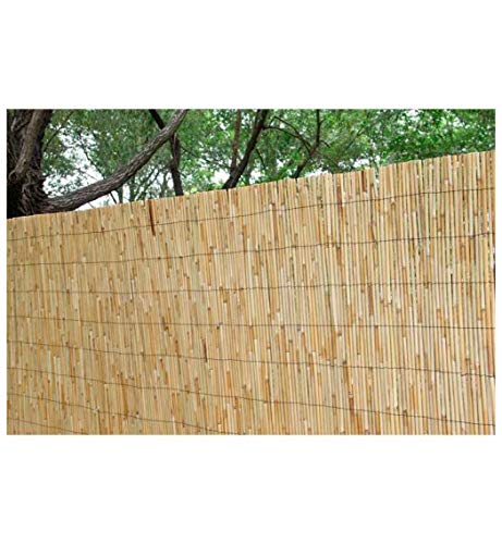 Bonerva Cerramiento para terrazas de bambú caña Completa | Cerramiento de jardín | Cañizo Natural Tipo bambú (2 x 5 m)