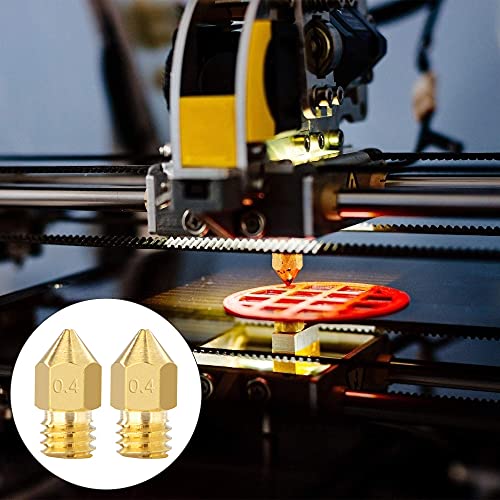 Boquilla Impresora 3D Extrusoras MK8 Boquillas de Latón 0.4 mm con Aguja de Limpieza y Pinzas Compatible para Makerbot Creality CR-10 Ender 3 5 22 Piezas