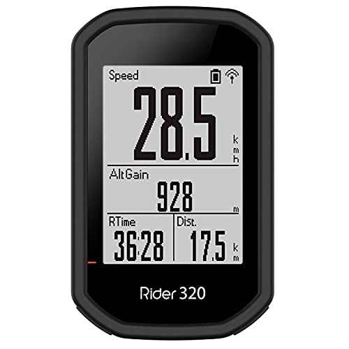 Braleto Funda Compatible con Bryton Rider 430/320, GPS Bicicleta Navi Accesorios Funda Pantalla de Silicona (Negro)