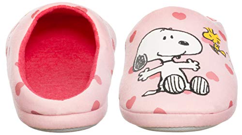 Brandsseller Zapatillas de estar por casa para mujer, diseño con motivos de Snoopy, color Rosa, talla 38/39 EU