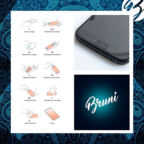 Bruni Película Protectora Compatible con Garmin GPSMap 64/64s/64st Protector Película, Claro Lámina Protectora (2X)