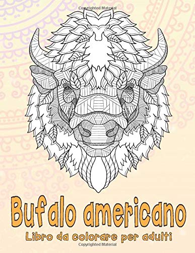 Bufalo americano - Libro da colorare per adulti