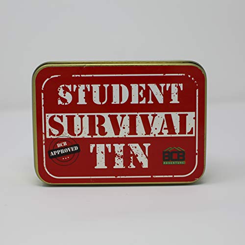 Bushcraft Kit de Supervivencia para el Estudiante, Unisex, de Lata Color Bronce, 12 x 8,5 x 3,5 cm