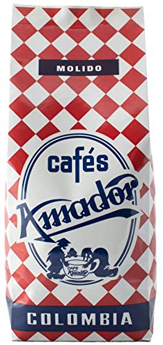 Cafés AMADOR - Café MOLIDO GRUESO Natural Arábica - COLOMBIA (Molienda para Prensa Francesa / Cold Brew) 250g