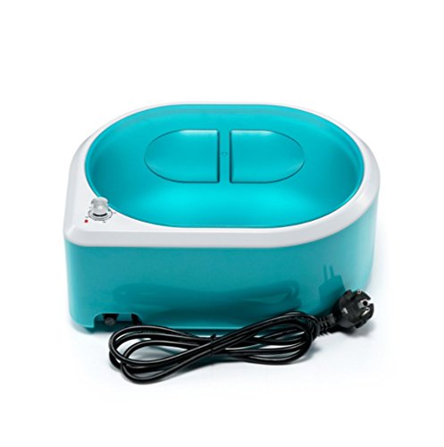 Calentador de parafina Spa mano y pie cera cuidado máquina de parafina Calentamiento rápido Cuidado de la piel del baño de manos y pies,Blue