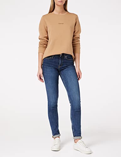 Calvin Klein Mini Sweatshirt Sudadera, Soft Camel, XS para Mujer