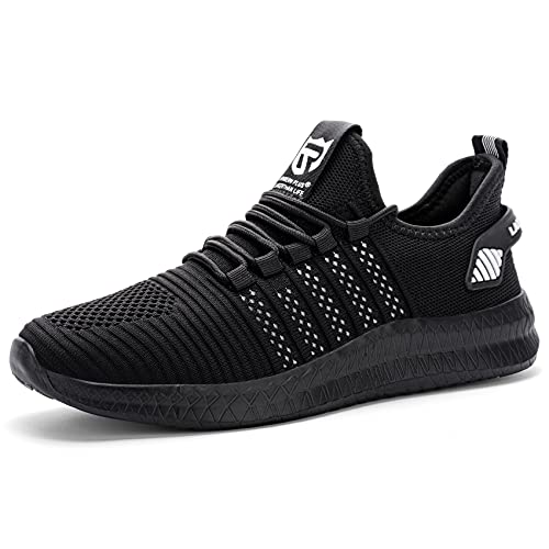 Calzados Asfalto Hombre Sneakers Cómodo Ligero Zapatos Negro Blanco 43