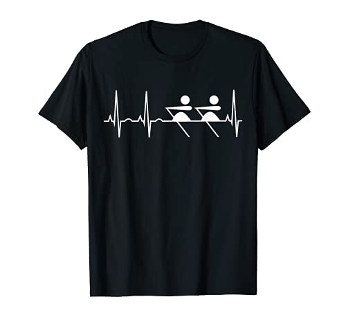 Camiseta de remo Love to Rowing - Regalo del equipo de remo Heartbeat Camiseta