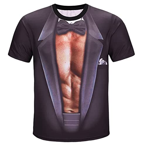 Camiseta de verano para hombre, de estilo urbano, ajustada, para culturistas, impresión 3D, camiseta deportiva para hombre, camiseta de entrenamiento, camiseta de manga corta, A1-gris., S
