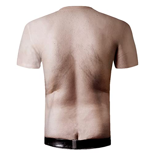 Camiseta deportiva para hombre de manga corta, transpirable, 3XL, de verano, estilo urbano, corte ajustado, culturista, impresión 3D, camiseta de entrenamiento para hombre, A15-caqui, XL