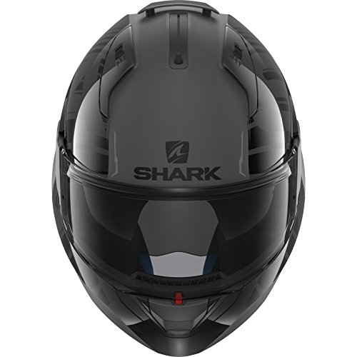 Casco de moto Shark EVO-ONE 2 LITHION DUAL KUA, Negro/Gris, XS