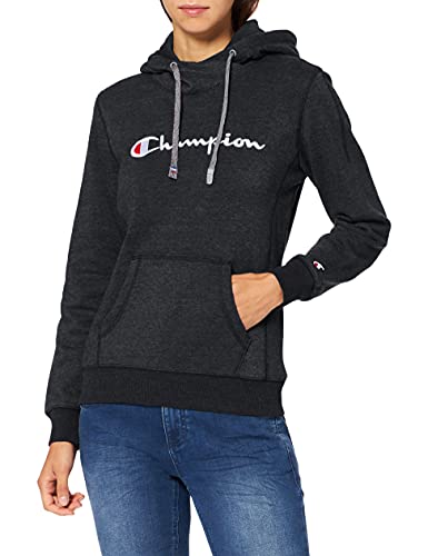 Champion Classic Logo Hooded Sweatshirt Sudadera con Capucha, Azul Marino, L para Mujer