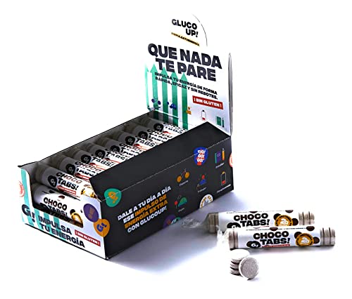 CHOCOTABS - Caja de 27 rollos de tabletas de glucosa sabor chocolate