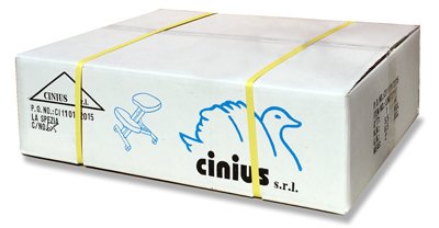 cinius Silla ergonómica Profesional sin Respaldo (Crema)