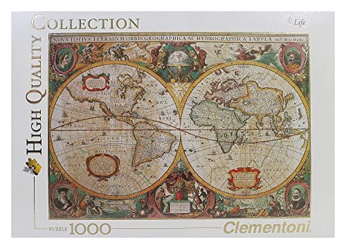Clementoni - Puzzle 500 piezas Diseño Mapa Antiguo, Puzzle adulto (31229)