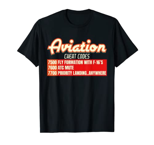 Códigos de trucos de aviación - Camiseta divertida para pilotos y ATC Camiseta