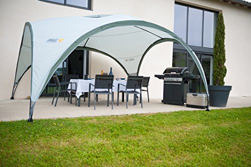 Coleman Carpa Event Shelter, Cenador para festivales, jardín y camping, construcción robusta de mástiles, gazebo con protección solar SPF 50+