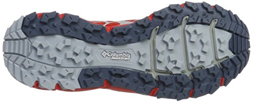 Columbia Caldorado II, Zapatillas de Running para Asfalto Mujer, Rojo (Poppy Red/Mountain), 40.5 EU