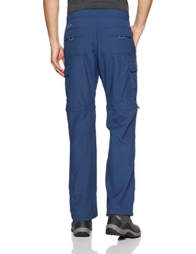 Columbia Cascades Explorer Pants Pantalones de senderismo, Hombre, Blue Carbon, 28W / 34L