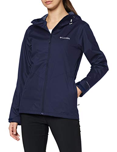 Columbia Inner Limits II Chaqueta impermeable, Mujer, Azul oscuro (Nocturnal), XL