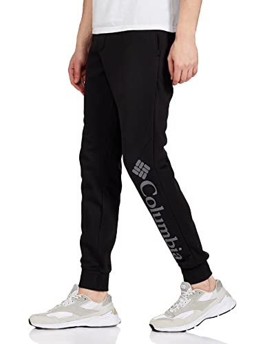 Columbia M CSC Logo Fleece Jogger II Pantalones De Jogging, Hombre, Black/City Grey, XXL R