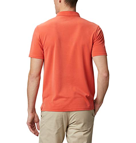 Columbia Neon Point Polo, Hombre, Wildfire, S