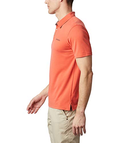 Columbia Neon Point Polo, Hombre, Wildfire, S