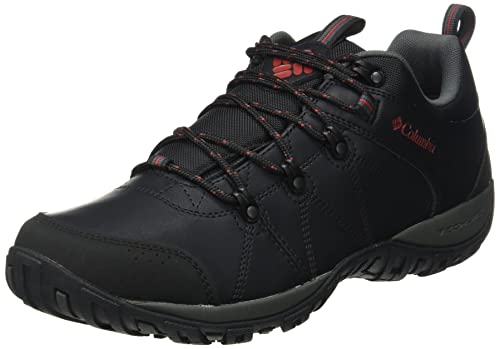 Columbia Peakfreak Venture Waterproof Zapatos impermeables para Hombre, Negro (Black, Vintage Red), 49 EU