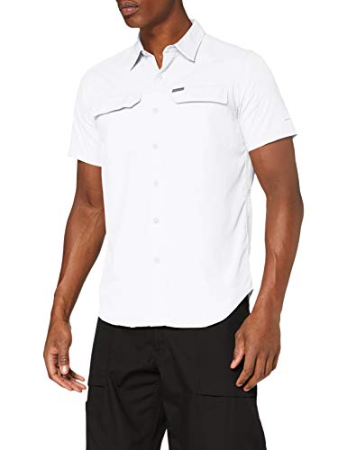 Columbia Silver Ridge 2.0 - Camisa de Manga Corta, Hombre, Blanco (White), XL