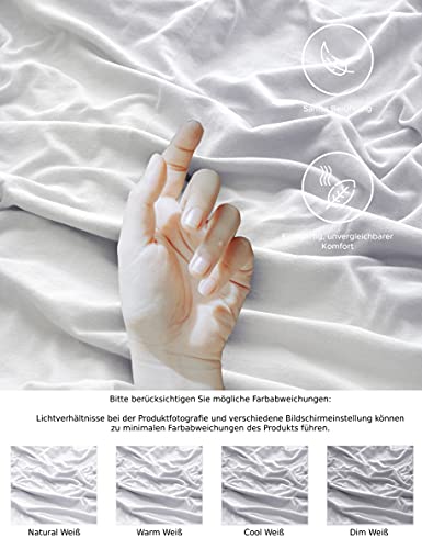 Comfy Wings Sábana bajera ajustable de 120 x 200 cm, suave para colchón de 100% algodón, sábana de 25 cm de altura, ropa de cama y ropa de cama, color blanco
