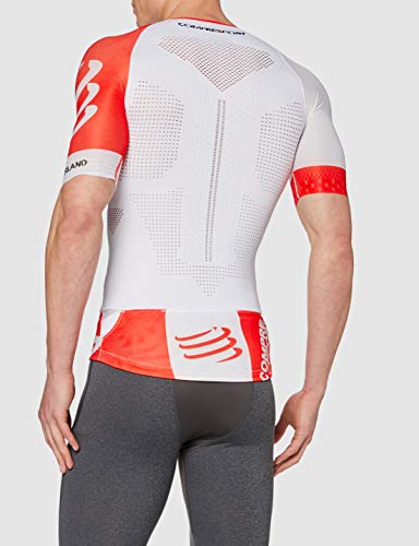 COMPRESSPORT - T-Shirt - Triathlon Shirt Aero Top V2 Blanc - Tailles : L