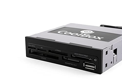 CoolBox CR-400V2 -Card reader interno con soporte microSD y MS micro M2