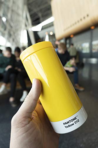 Copenhagen design Pantone To Go, Stainless Steel Travel mug/Thermo Cup, 430 ml, Yellow 012 C, One Size