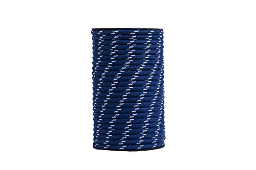Cordamarket cord. skota nylon 8 mm platinium line azul/blanco 25 mts