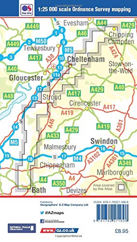 Cotswold Way National Trail Official Map: with Ordnance Survey mapping (A -Z Adventure Series)