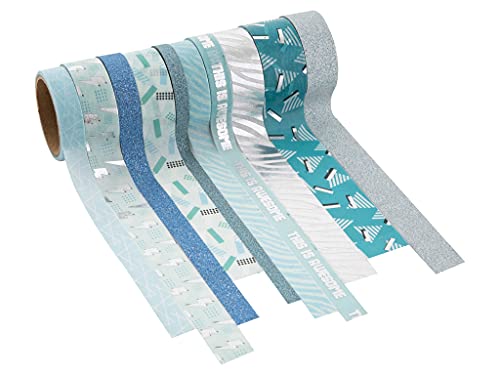 Craft Sensations Washi Tape 40 rollos de 3 metros | Cinta decorativa Masking Tape en 40 diseños únicos para manualidades, scrapbooking y más | Rollos de pegamento con práctica caja de almacenamiento