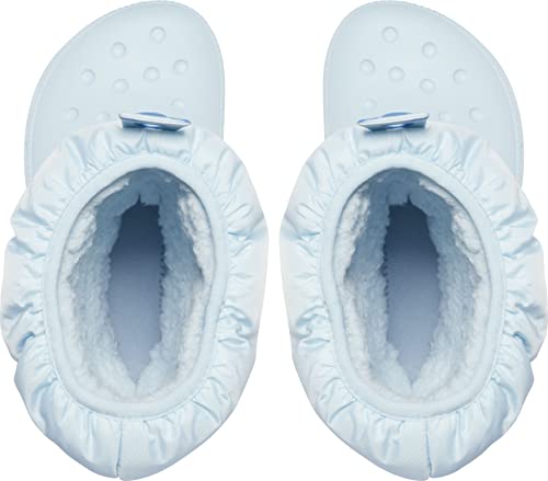 Crocs Botas de nieve clásicas Neo Puff Boot K unisex para niños, azul claro, 38/39 EU
