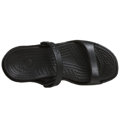 Crocs Cleo Mujer Sandalias con punta abierta, Negro (Black Black Black 061), 36/37 EU