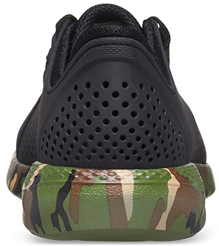 Crocs Literide Pacer - Zapatillas cómodas para Hombre LiteRide Pacer para Hombre, Zapatillas cómodas para Hombre, Black Camo, 12