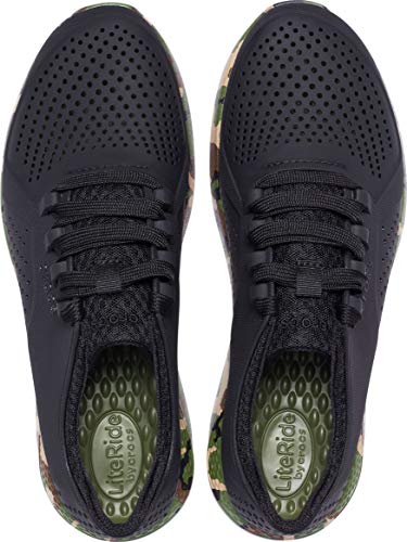 Crocs Literide Pacer - Zapatillas cómodas para Hombre LiteRide Pacer para Hombre, Zapatillas cómodas para Hombre, Black Camo, 12