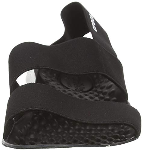 Crocs LiteRide Stretch Sandal W Mujer Sandali, Negro (Black/White), 36/37 EU
