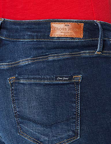 Cross Jeans Amber Vaqueros Slim, Azul (Dark Blue 011), W29 (Talla del Fabricante: 29) para Mujer