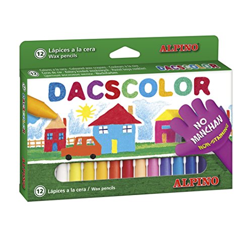 DacsAlpino DC050290 - Estuche 12 ceras, Multicolor