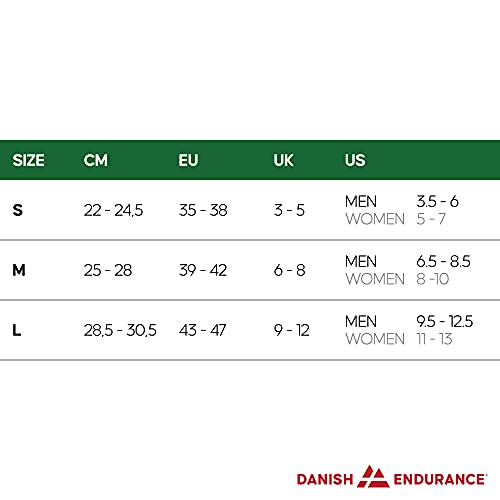 DANISH ENDURANCE Calcetines Premium de Senderismo 2 pares (Negro, EU 39-42)