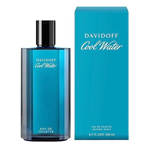 DAVIDOFF Eau de Toilette Cool Water Man para después del afeitado de 200 ml para hombre, el embalaje puede variar