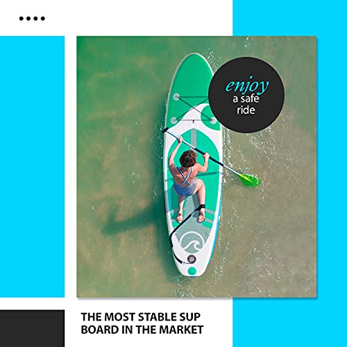 Deep Sea Tabla Paddle Surf Hinchable Standard 275 cm – Tabla Sup Paddle con Bomba, Remo, Bolsa de Transporte y Kit de reparación, Material de dropstitch – 275x76x12 cm 0,8 Bar MAX 95 kg…