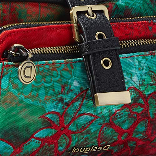 Desigual Accesorios Fabric Across Body Bag, Mujer, Rojo, U
