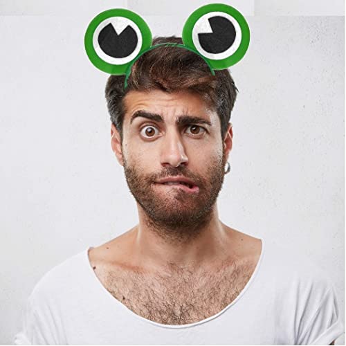 Diadema de rana con ojos de rana para el perfecto disfraz de rana – Crazy Frog (diadema de rana)