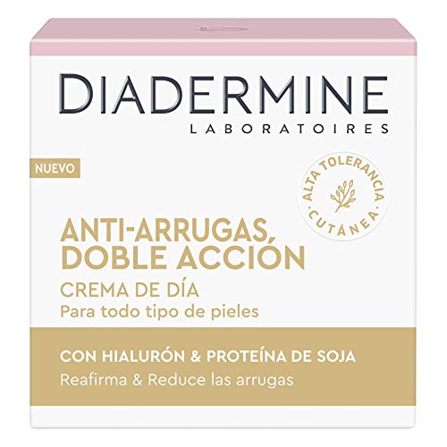 Diadermine - Cuidado Esencial, Crema de día Antiarrugas, 50 ml, Reduce las arrugas, Reafirma la piel, para todo tipo de pieles